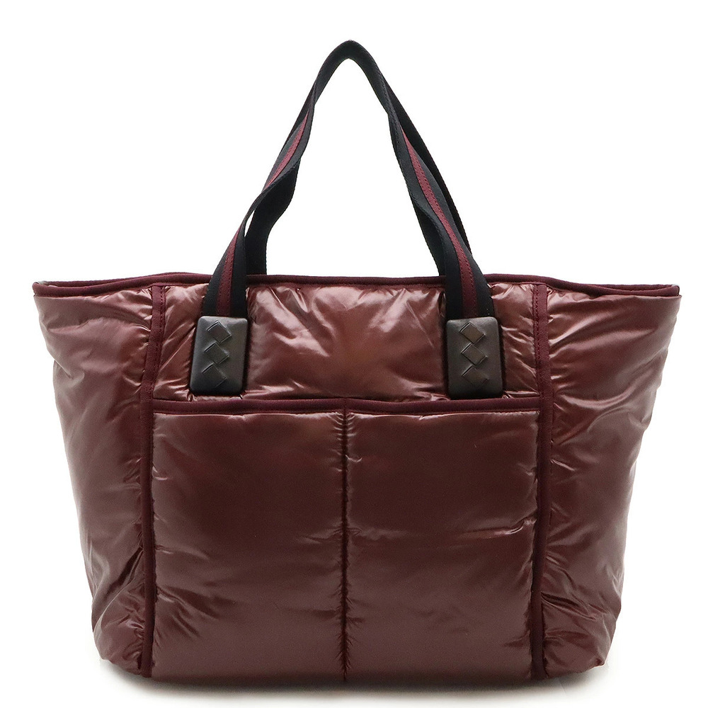BOTTEGA VENETA Tote Bag Shoulder Leather Wine Red Black